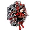 Lady Bug Summer Wreath for Front Door Outside, Lady Bug Welcome Decorations with a Bow view 2