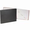 Graphic Image Black Full-Grain Leather Guests Book for a Lasting Record (r) - view 1