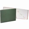 Graphic Image Guest Book - Leather Bound Book Green - Fine Collectible Edition - Made in USA Quality Leather - Made in USA view 1