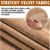 GAMUKAI 2 Pack Velvet Stretch Armrest Covers - Non Slip Sofa Chair Covers, Soft Elastic Arm Protectors for Living Room Couch, Office Chair, Recliner (Leather) view 2