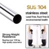 GNCCI Curved No Drill Shower Curtain Rod L Shape Telescopic Shower Curtain Rail Curved Stainless Steel Bathroom Curtain Hanger Pole for Bathroom Corner (Size : 80 to 100 x 80 to 100cm) view 3