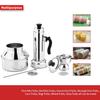 Panca Stainless Steel Puttu Maker with Cooker, puttu kudam Steel, Puttu Vessel, Chiratta Puttu Kudam,Puttu Maker Pressure Cooker, Puttu Maker Steel, Make in India, Silver (Pack of 1) view 4