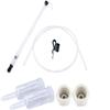 Auto Siphon Mini for Beer/Wine Bucket Home Brewing with Hose & Clamp, 2 Sets 3-Piece Air Locks and #6 Stoppers Kit, for Jar Fermentation/Preservation/Pickling/Sauerkraut/Wine/Beer Making view 1