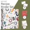 Jot & Mark 8.5" x 9.5" 3 Ring Recipe Binder with 50 Matching 4x6 inch Recipe Cards, 25 Top & Bottom Binder Sleeve Sheet Protector, 5 Full-Page Undivided Sleeves, 6 Sturdy Divider Tabs, Autumn Harvest view 3