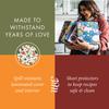 Jot & Mark 8.5" x 9.5" 3 Ring Recipe Binder with 50 Matching 4x6 inch Recipe Cards, 25 Top & Bottom Binder Sleeve Sheet Protector, 5 Full-Page Undivided Sleeves, 6 Sturdy Divider Tabs, Autumn Harvest view 4