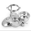 CHEFQ [Set of 2] Round Chafing Dish Buffet Set Stainless Steel 4 Quart Capacity view 4