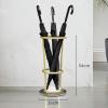 Umbrella Rack Hua Modern Umbrella Stand, Umbrella Bucket with Marble Base, Detachable Drip Tray, Suitable for Home Business Hotel Bank view 4