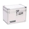 Medicine Lock Box w/Combination Lock - 5 x 7 x 5" Cabinet Safe, White view 2