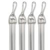 Rod Desyne 1/2" Fluted Baton with Metal Snap, 36 inch (Set of 4), Clear view 1