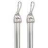 Rod Desyne 1/2" Fluted Baton with Metal Snap, 36 inch (Set of 4), Clear view 4