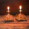 impeRiums Stardust Decorative Oil Lamp Candle Set of 2 x 100 ml (2 x 3.38 Ounce) (Gold) view 1