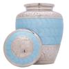 Light Blue Urns for Human Ashes - Adult Male & Female - Handcrafted Large & Small Urns - Keepsake Along with A Cremation Necklace view 3