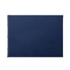 Graphic Image Navy-Blue Leather Blank-Cover Guest Registry Book (r) - view 1
