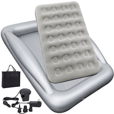 Fahuac Inflatable Kids Travel Bed Toddler Air Mattress Set