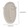 1pc Creative Ceramic Dried Flower Vase Unique Human Face Design for Decor Small Elegant Portrait Style for Dried Flowers and Artistic Arrangements view 2
