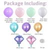 150pcs Mermaid Balloon Garland Arch Kit Mermaid Theme Girl Birthday Party Decorations Under the Sea Baby Shower Party Decoration view 2