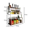 WHLMYH Modern Stainless Steel Kitchen Shelf,Spice Rack Kitchen Shelf Packet Organizer Herb Rack Holder Rack for Jar Can Seasoning Bottle and More 3 Tier Desktop Free Standing,352260Cm view 2