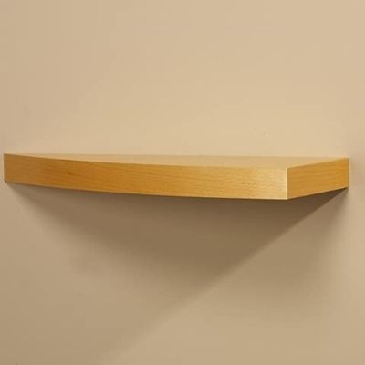 Amore Designs GRD1024BE Wood Shelving Grande Beech Curved Shelf