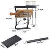 WHLMYH Modern Stainless Steel Kitchen Shelf,Kitchen Shelf Racks Home Storage Rack Stainless Steel Kitchen Supplies Pot Rack Wall Mount Household Wall Punch Free Vegetable Chopping Board Shelf,Black view 2