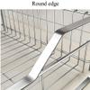 WHLMYH Modern Stainless Steel Kitchen Shelf,Drain Rack Dish Rack Kitchen Shelf Cutlery Holder Spice Rack Kitchen Plate Drying Rack Drain Basket,B view 3