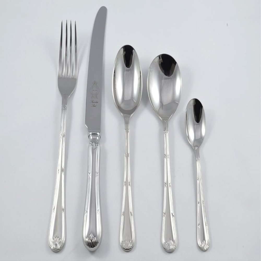 New Empire Pattern 5 Piece place Setting Made in Sheffield England Stainless Steel Cutlery Fantastic