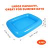 Hemoton 2 PCS Inflatable Serving Bar, Tray Food Drink Containers, Buffet Cooler with Drain Plug, Picnic Ice Food Serving Trays, for Indoor Outdoor BBQ Camping Picnic Pool Party Supplies view 2