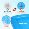 Hemoton 2 PCS Inflatable Serving Bar, Tray Food Drink Containers, Buffet Cooler with Drain Plug, Picnic Ice Food Serving Trays, for Indoor Outdoor BBQ Camping Picnic Pool Party Supplies view 3