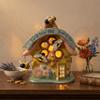 Blue Sky Ceramics Ceramic Bumbling Bee Bungalow Candle House, Blue (20499) view 2