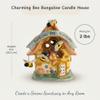 Blue Sky Ceramics Ceramic Bumbling Bee Bungalow Candle House, Blue (20499) view 3