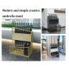 Umbrella Rack Hua Modern and Simple Umbrella Stand, Metal White Umbrella Bucket, Suitable for Home Business Hotel Lobby, with Drainage Holes, 3 Sizes (Size : 36x25x50cm) view 3