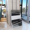 Umbrella Rack Hua Large-Capacity Umbrella Stand Metal Umbrella Bucket, Modern White Umbrella Storage Rack, Suitable for Home Business Hotels, 36x25x50cm view 2