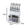 Umbrella Rack Hua Large-Capacity Umbrella Stand Metal Umbrella Bucket, Modern White Umbrella Storage Rack, Suitable for Home Business Hotels, 36x25x50cm view 3