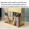 Umbrella Rack Hua Large-Capacity Umbrella Stand Metal Umbrella Bucket, Modern White Umbrella Storage Rack, Suitable for Home Business Hotels, 36x25x50cm view 4