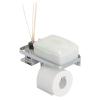 Tiger Toilet roll Holder with Shelf, Stainless Steel, Chrome, BxHxT: 24 x 10 x 11,6 cm view 1