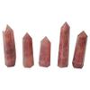 1pc 300g-400g Natural Strawberry Crystal Healing Wand Point view 1