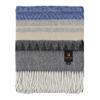 Alpaca Wool Blanket Throw Cherokee Design for Bed Couch Sofa Soft Warm Peruvian Alpaca Wool Blankets 72" x 60" (Gray/Charcoal Gray/Lapis Blue/Beige) view 1