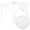 Cryfokt 4 Corners Princess Bed Curtain Canopy Canopies Elegant Net Bed Canopy Set Curtain Net Netting for Adults Girls Boys Bed Gift(L) view 4