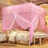 Cryfokt 4 Corners Post Canopy Bed Curtain, Luxury Princess Three Side Openings Post Bed Curtain Canopy Netting Net Bedroom Decoration Accessories(L) view 2