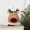 Mud Pie Pom Pom Reindeer Christmas Countdown Calendar, 16" x 11" view 2