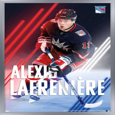 Trends International NHL New York Rangers - Alexis Lafrenire 20 Wall Poster, 34L x 22.4W, Silver Framed Version
