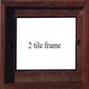 2 Tile Hardwood Brown Frame : 11cm x 14cm (2 Tile brown Hardwood Frame) view 1