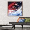 Trends International NHL New York Rangers - Alexis Lafrenire 20 Wall Poster, 34L x 22.4W, Mahogany Framed Version view 2