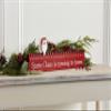 Mud Pie, 5.5" x 16" Christmas Santa Countdown Block, Red view 2