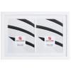 Craig Frames 12 x 18 Inch White Picture Frame, Single White Collage Mat with 2, 8 x10 Inch Openings view 1