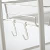 Urban Lifestyle 3 Tier Mesh All Purpose Utility Rolling Storage Cart, White view 3