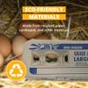 Stromberg's Grade A Large Printed Egg Cartons, Biodegradable and Eco-Friendly, Made From Recycled Materials, With Educational Prints for Safe Handling Instructions and Nutrition Facts, 250 Pack view 4