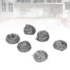 Steel Wire, 6pcs Stainless Steel Scrubber Strong decontamination Power for Home Kitchen Bathroom Restaurants view 2