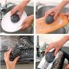 Steel Wire, 6pcs Stainless Steel Scrubber Strong decontamination Power for Home Kitchen Bathroom Restaurants view 4