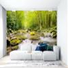 Niwo ART - Mountain Stream, Removable Wall Mural | Self-Adhesive Large Wallpaper (96"x144") view 3