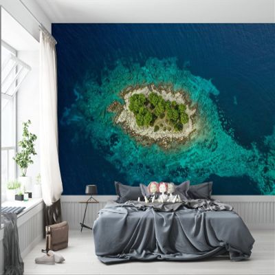 Niwo ART - Island 3, Removable Wall Mural | Self-Adhesive Large Wallpaper (64"x96")